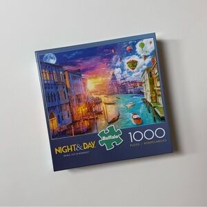 Venice City of Romance Night & Day 1000 Piece Puzzle by Buffalo Games COMPLETE